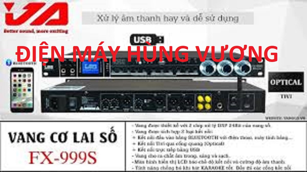 Vang số chỉnh cơ chuẩn hãng JA FX-999S, có đủ chức năng USB, line, blutoot thumbnail