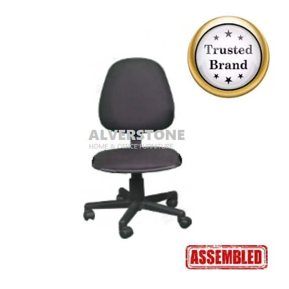 Alverstone Assembled Office Chair Black Fabric Swivel Chair Lazada PH