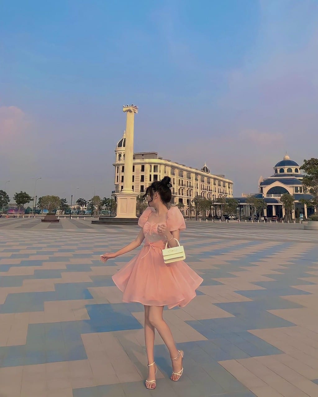 ĐẦM DÁNG XÒE CÔNG CHÚA 2 LỚP ĐÁNG YÊU (CÓ MÚT NGỰC)