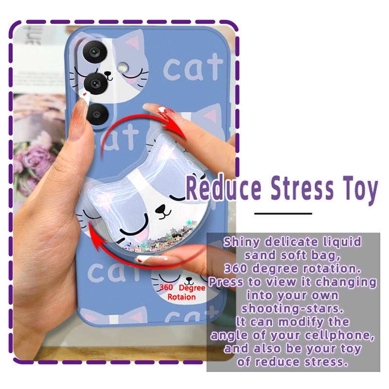 colorful%20TPU%20Phone%20Case%20For%20Samsung%20Galaxy%20A16%205G/SM-166P/E%20Silicone%20Kickstand%20Durable%20Waterproof%20Anti-knock%20Simplicity%20-%20Image%203