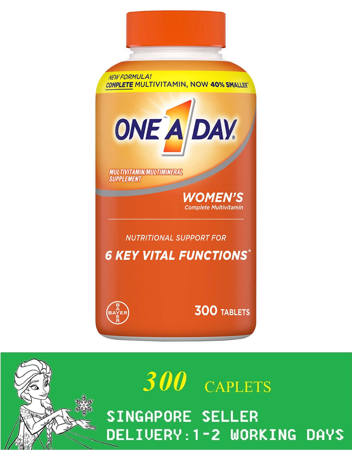 One A Day Women's Multivitamin, 300 Tablets/Exp06/2024 Lazada Singapore