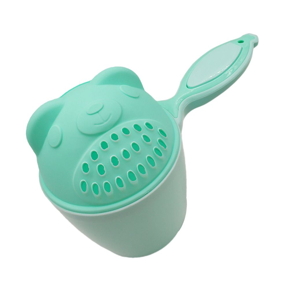 QUINT Bath Shower Products Cute Cartoon PP Bear Hippo Kids Wash Hair Cup Baby Shampoo Cup Shower Head Wash Cup Swimming Head Watering Bottle
