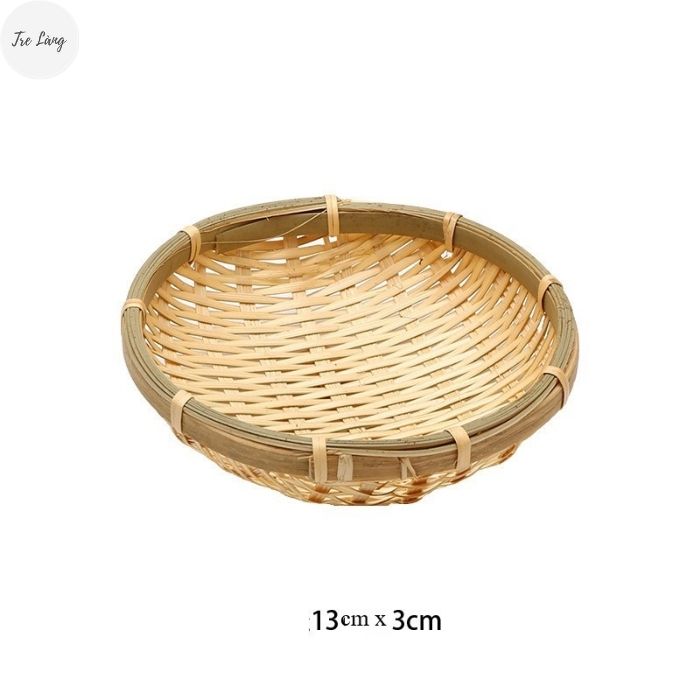 Rổ tre đan mini decor chụp ảnh đựng đồ nhỏ xinh TRE LÀNG