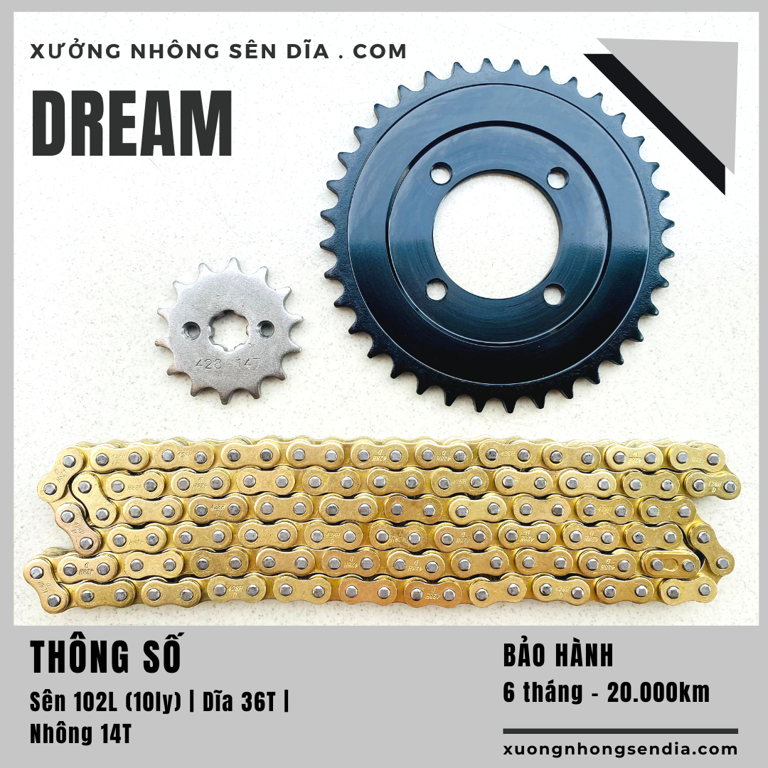 [FreeshipMAX] [HCM]NHÔNG SÊN DĨA DREAM VÀNG