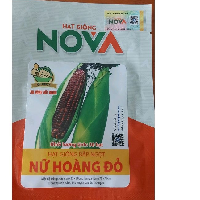 Hạt giống nova bắp nữ hoàng đỏ