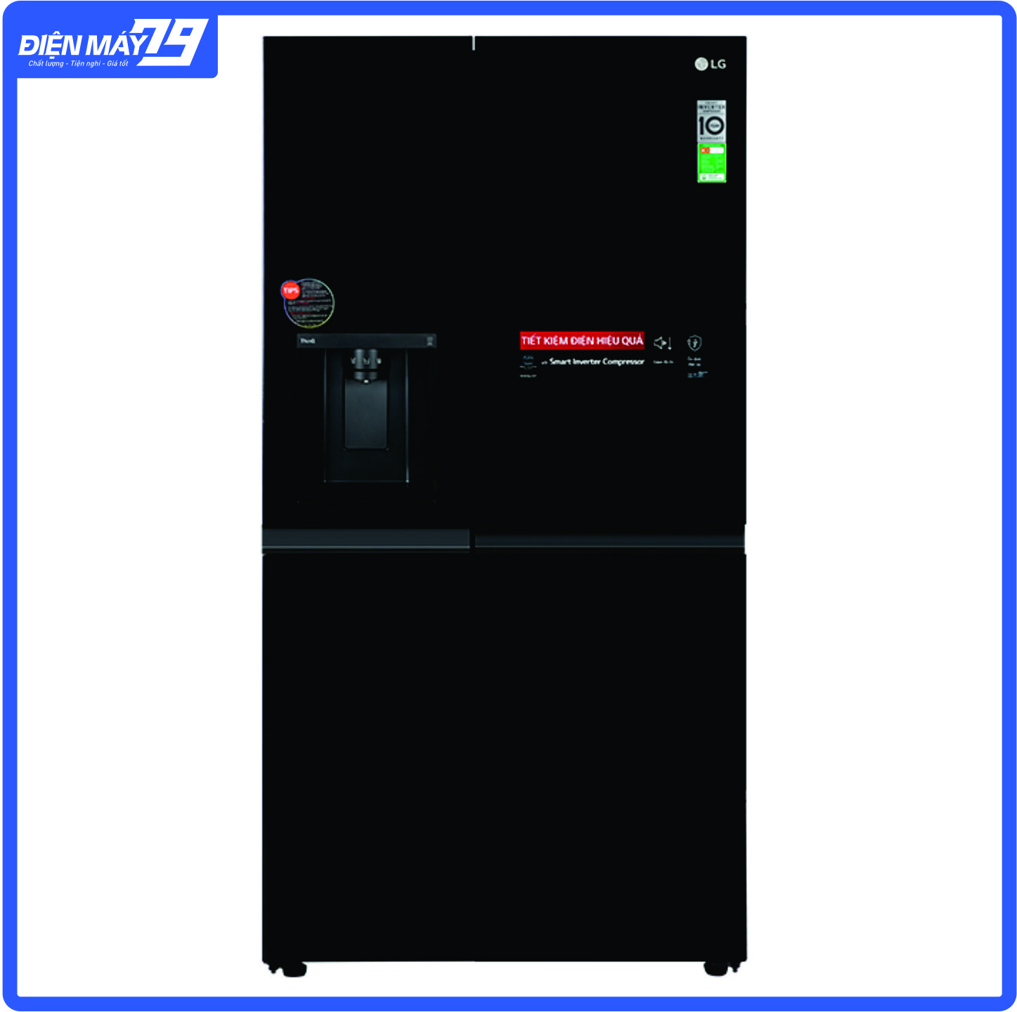 Tủ lạnh LG Inverter 635 Lít GR-D257WB (Miễn phí giao hàng TPHCM-Ngoại tỉnh tính phí vận chuyển)