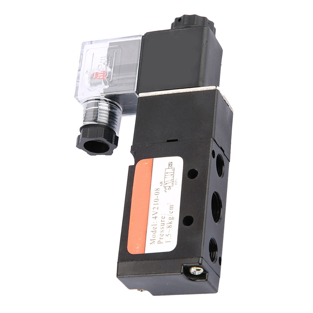 Solenoid G1/4 4V210-08 2 Van điện từ vận hành thí điểm 5 cổng