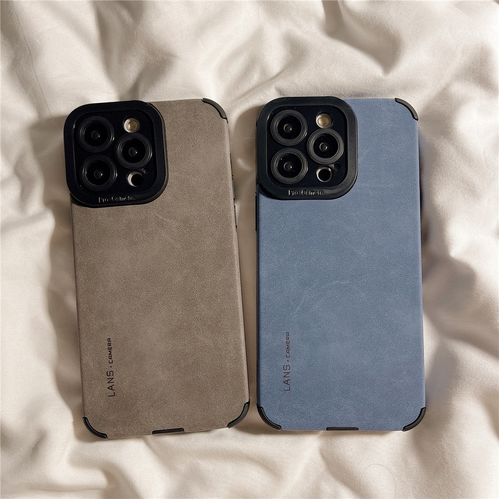 Pu soft case for iphone 11 12 13 14 15 pro max casing solid color simple english soft silicone back cover for iphone 6 7 8 plus xr xs max shell lens protection 14 15 plus shockproof phone case