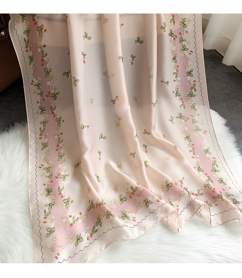 Khăn choàng lụa thời trang cao cấp DS109 - Size 90cm X 180cm