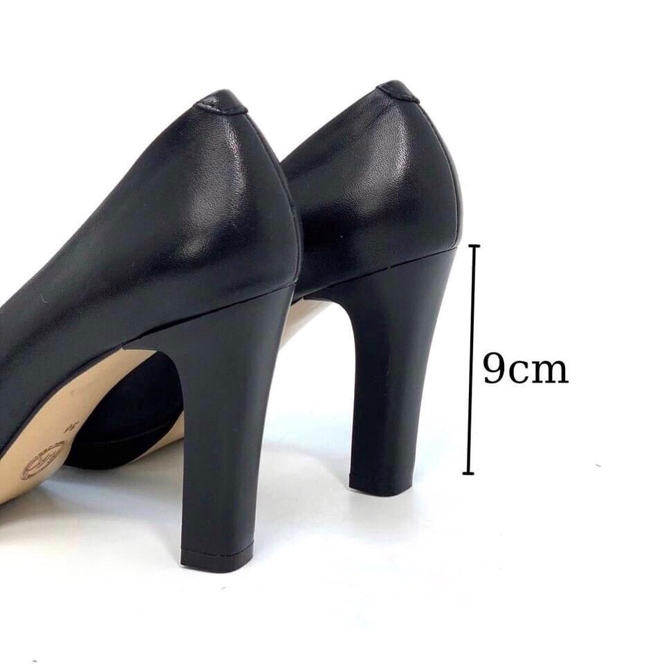 Giầy Cao Gót Nữ- Hai Đế Cao 8cm- Hàng Da Thật