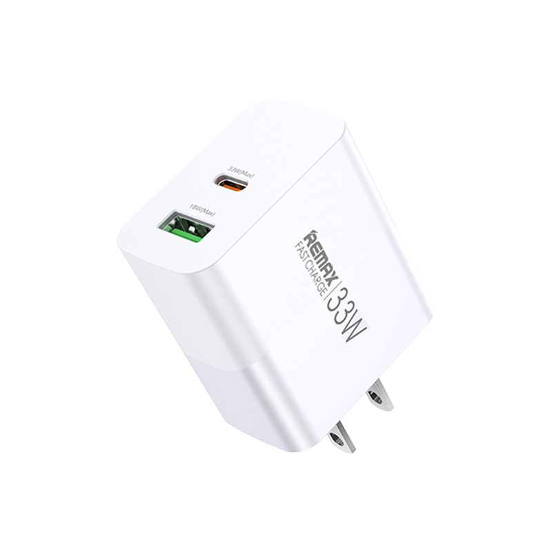 Cốc sạc nhanh 33w remax u122 2 cổng usb và type c pd qc 3.0-hàng mới