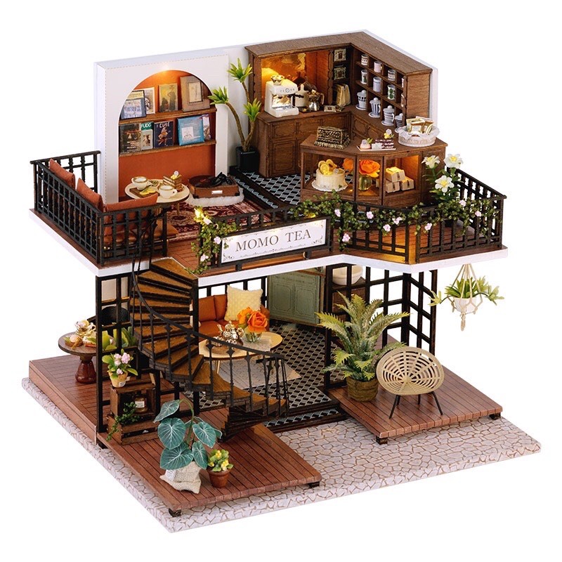 Mô hình nhà búp bê CUTEROOM diy Doll House Miniature Girlish Dream   MixASale