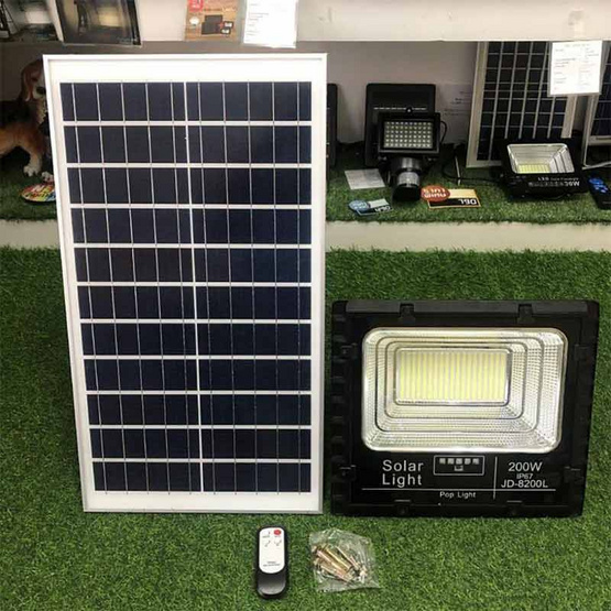 Solar cell โซลาเซลล์ สปอร์ตไลท์ LED solar light พลังงานแสงอาทิตย์ พร้อม ...