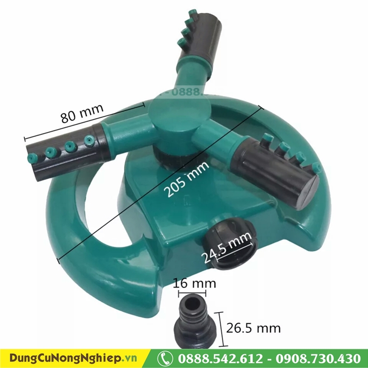 Béc phun tự xoay 360 độ