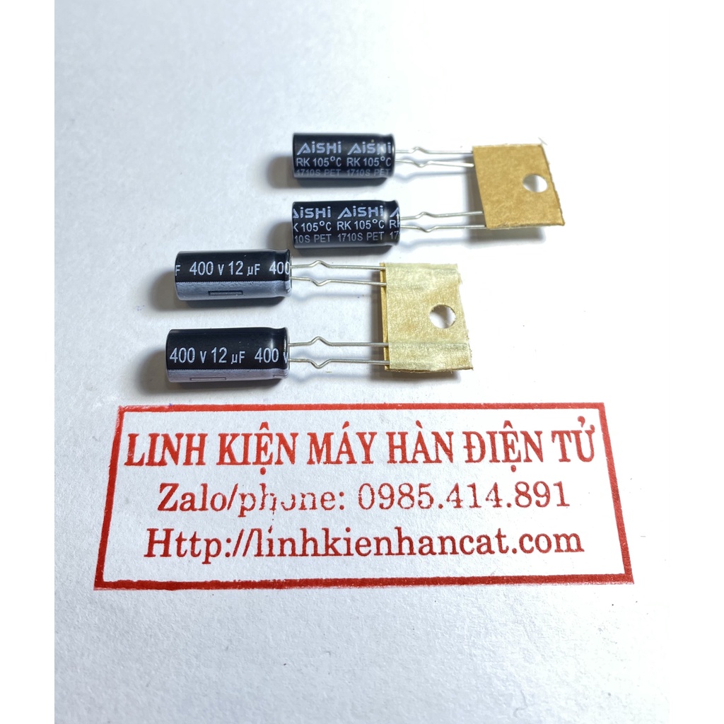 [ Gói 10 Con ] Tụ Hóa 12UF 400V Kích Thước 7.2x16mm