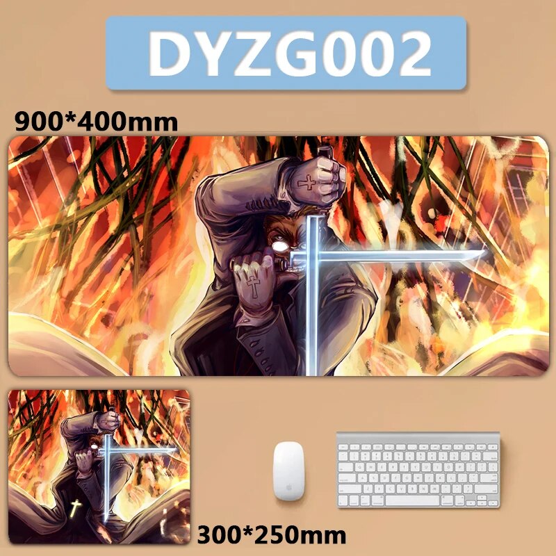 Hellsing Aloucard XXL Large Mousepad Keyboard Pad Mouse Pad