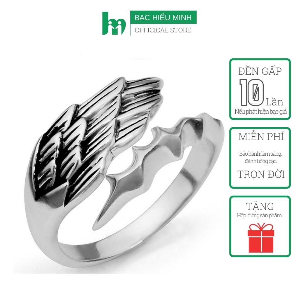 Nhẫn nam Bạc Hiểu Minh na037 (Bạc)