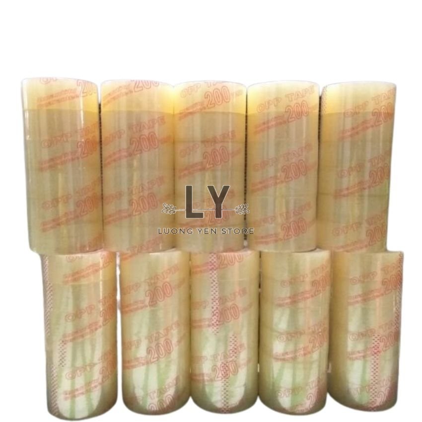 Cuộn băng keo trong 200yds rộng 4.8cm
