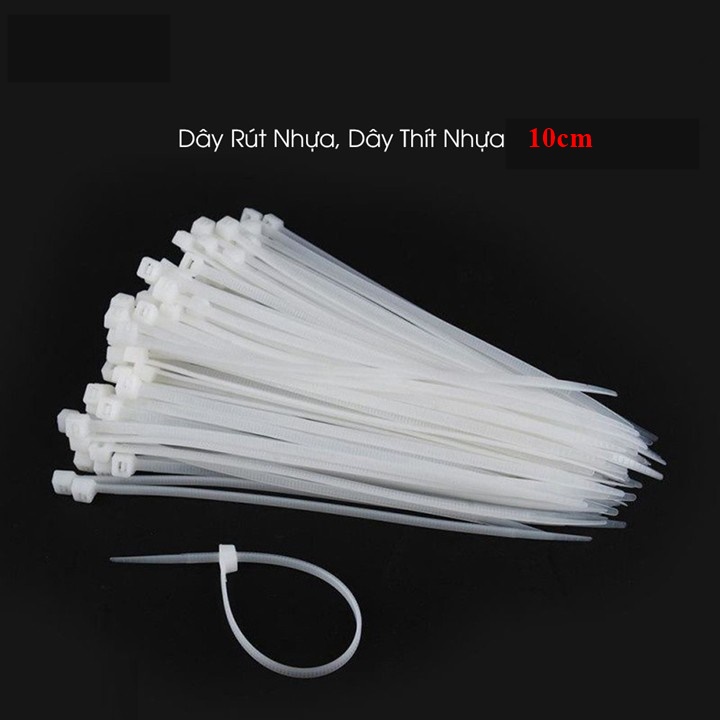 Dây rút nhựa 10cm khoảng 80 sợi 1 bịch