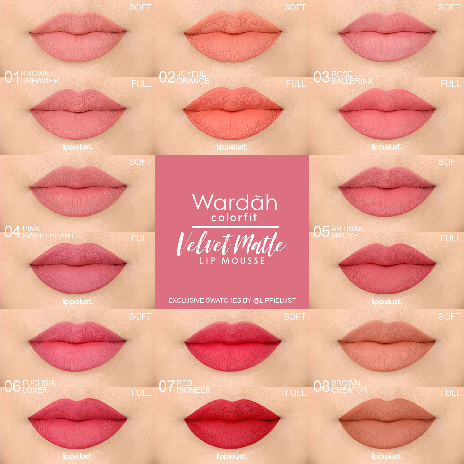 wardah perfect matte lip mousse