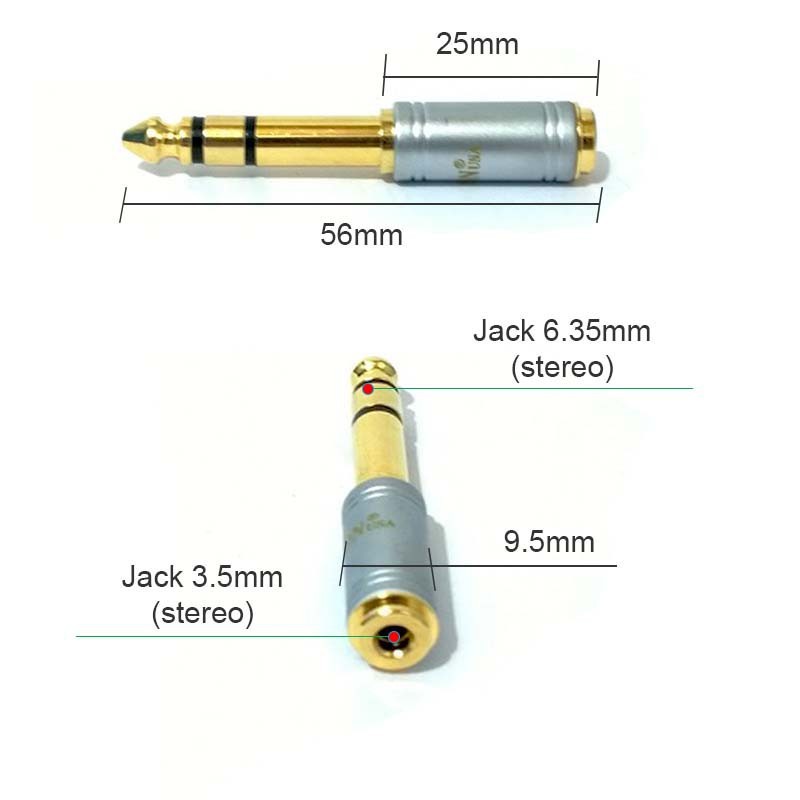 Jack chuyển 3.5 cái ra 6ly đực