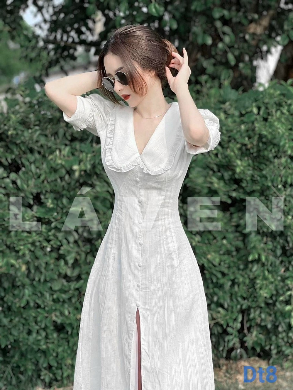 đầm lụa hàng cao cấp xinh tươi lung linh ld22