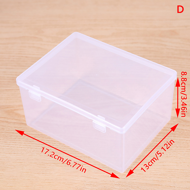 5/10X Mini Plastic Clear Square Storage Box for Collecting Small Items  4.3*4.3Cm