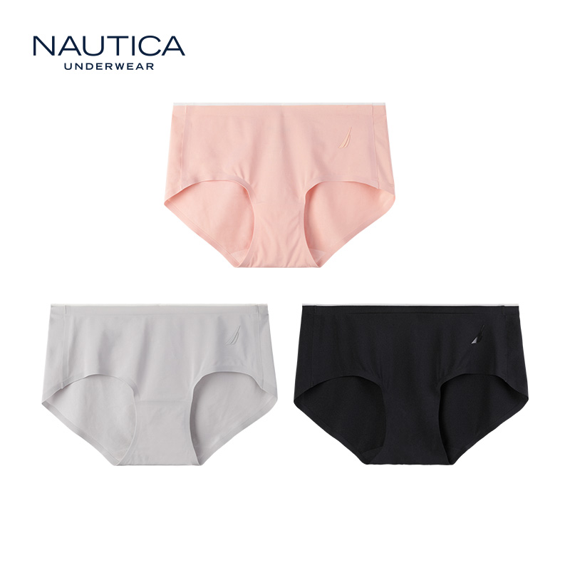 Nautica/ Nordica Underwear summer ladies ice silk underwear seamless low  waist light and breathable 3 Pack