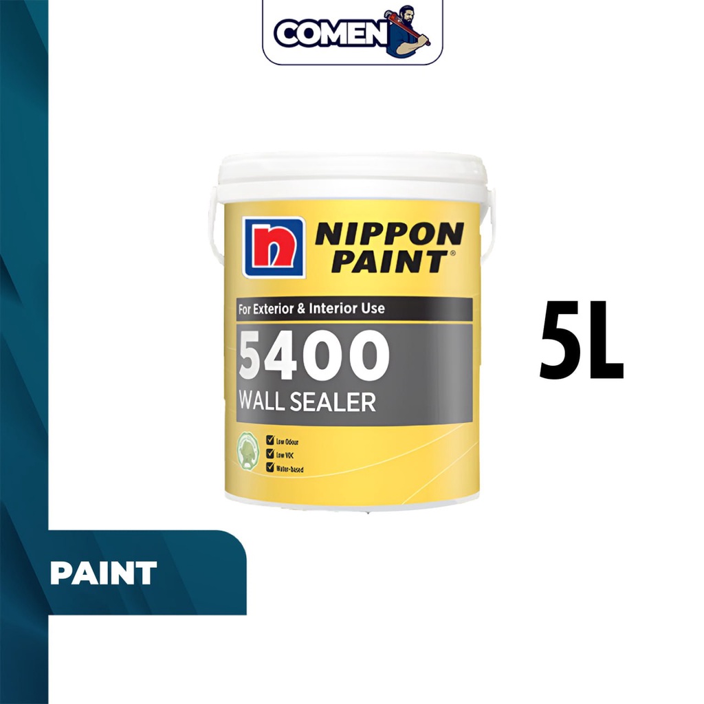 NIPPON 5400 Wall Sealer 5L Interior Exterior Vinilex Acrylic Wall