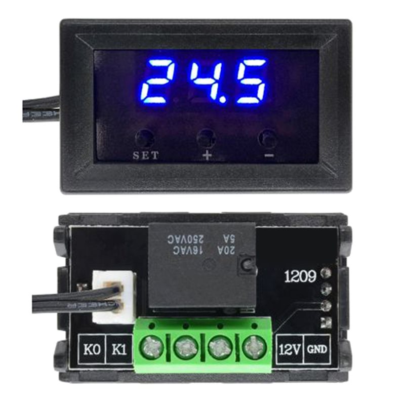 W1209 Digital Thermostat DC 12V Temperature Control Regulator Thermoregulator Switch Module Incubator NTC Sensor.