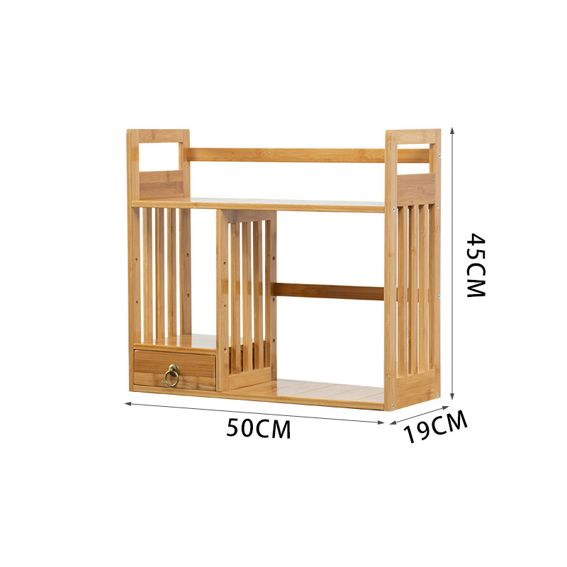 Small bookshelf with drawer office, table storage, simple desk bookshelf student bookshelf shelf