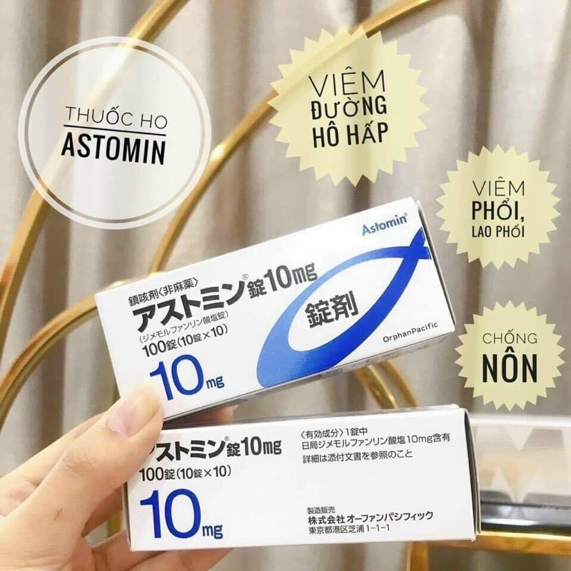 Viên uống giảm ho astomin tablets 10mg hộp 100v - sản phẩm chất lượng cao, shop chọn lọc rất kĩ, hàng hóa đảm bảo, được yêu thích trên thị trường, mời khách yêu ủng hộ, trải nghiệm và cho shop đánh giá nhé