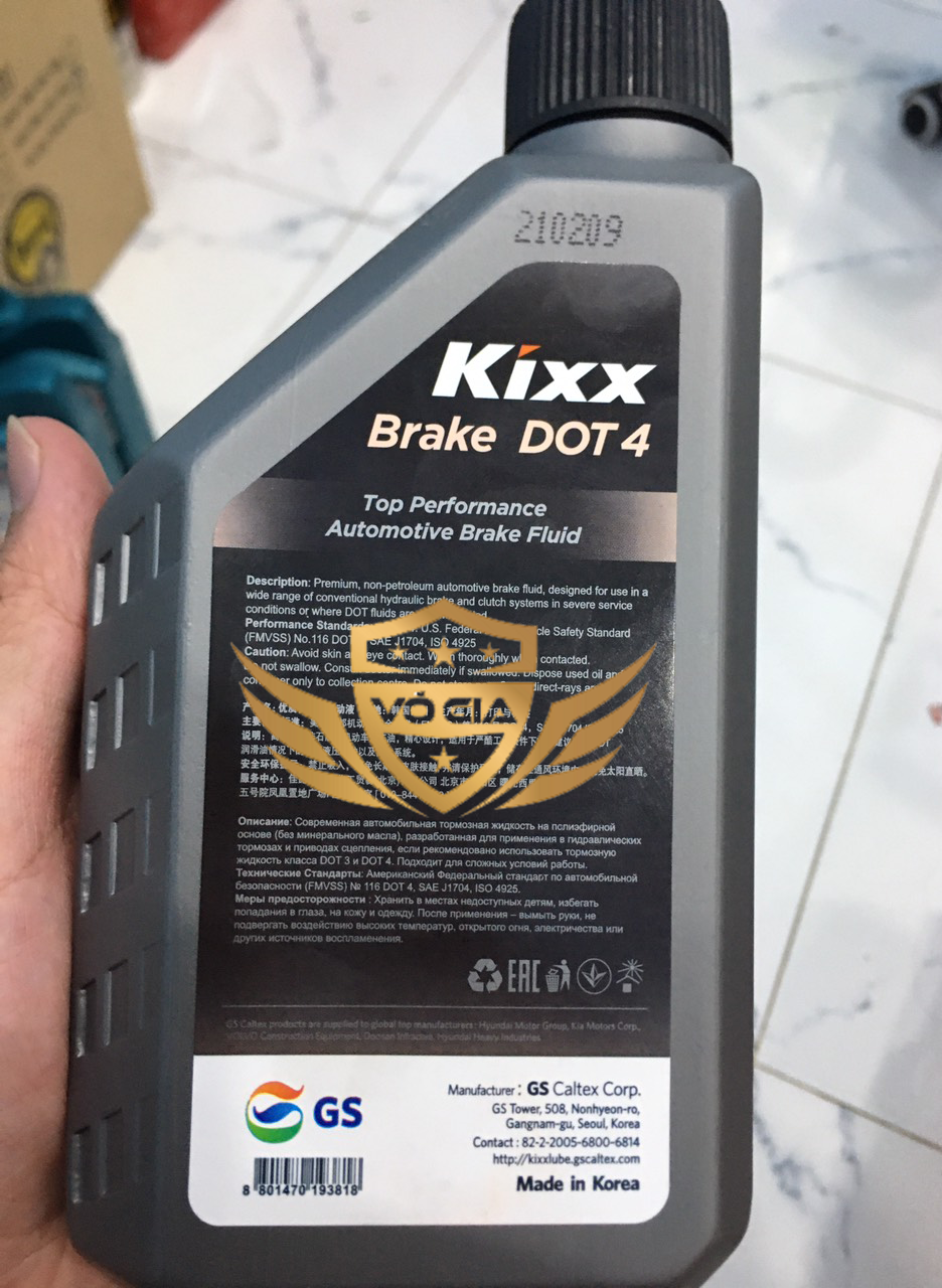 Dầu thắng , dầu phanh  KIXX BRAKE DOT 4