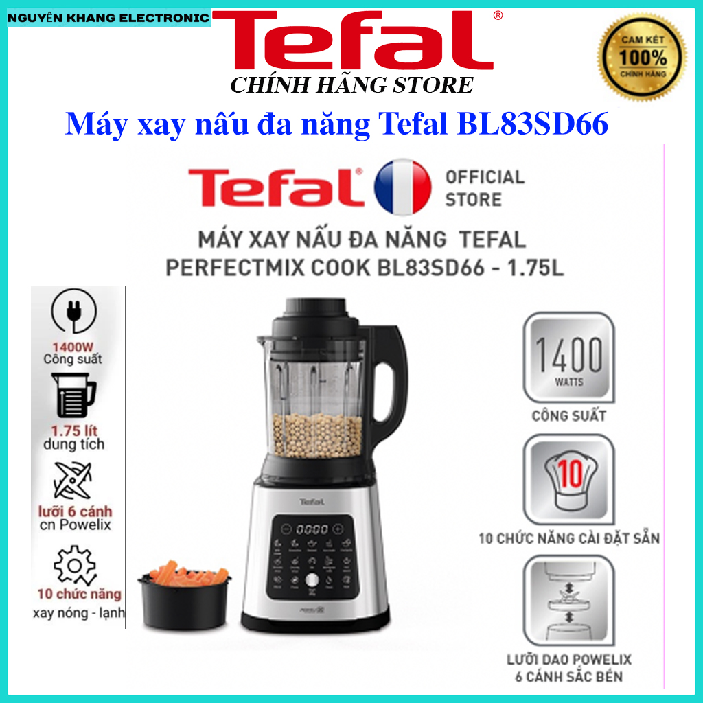 Máy xay nấu đa năng tefal perfectmix cook bl83sd66 1.75 lít