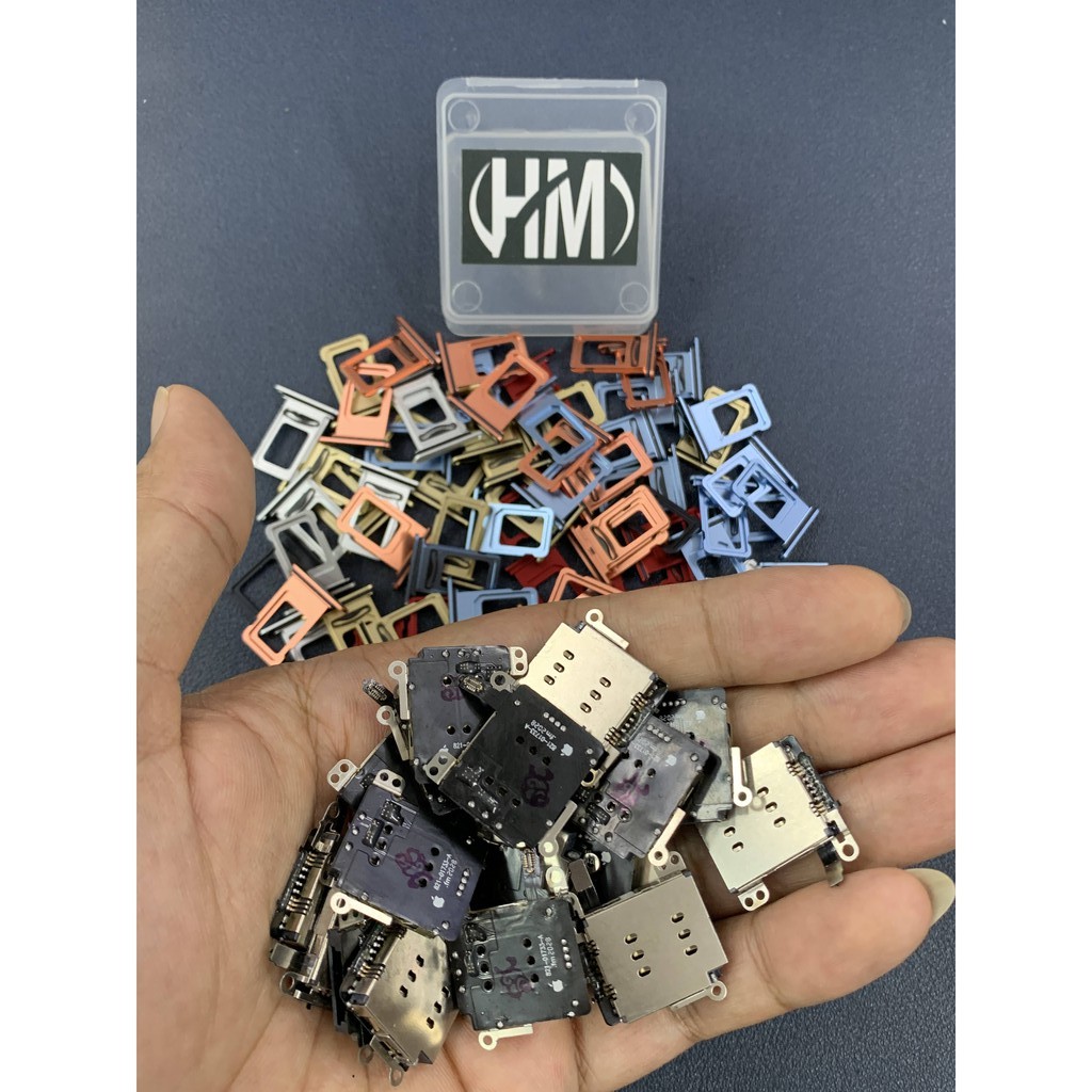 Combo độ 2 sim vật lý cho 11 (ổ và khay 2 sim)