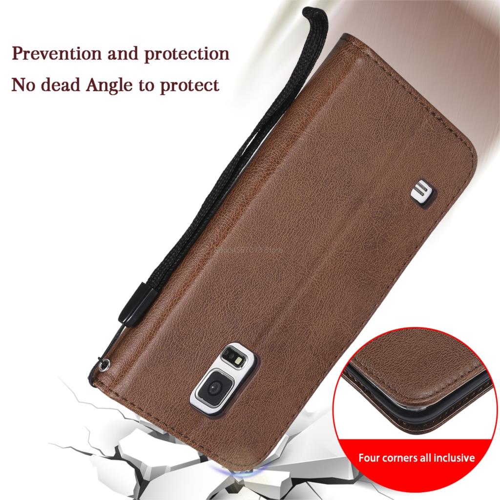 Flip Case for Samsung Galaxy S5 S 5 Neo S6 S7 Edge S8 S9 S10 S20 S21 Plus Solid color Leather Cover Wallet Case SM-G903F G900H.