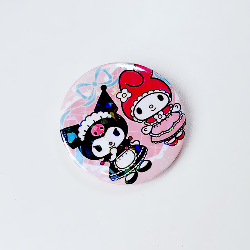 1pc Fashion Brooch, Cute Kuromi Melody Enamel Pin, Wallet Bag Clothing Jewelry, Jewels Metal Badge Accessories, Gift for Temu