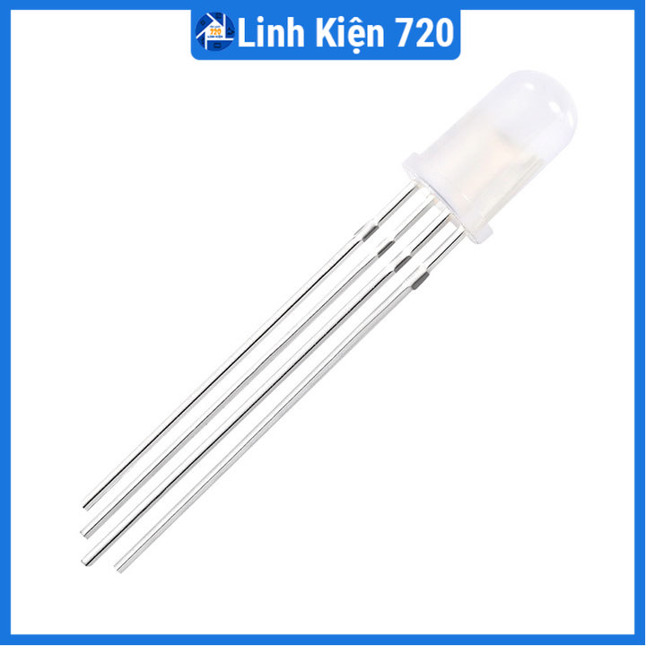 Led RGB đục phi 5mm trang trí, làm mạch