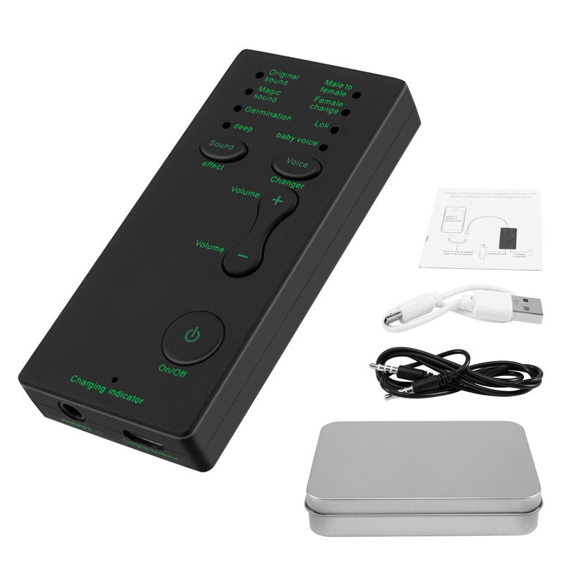 Voice Changer 7 Different Sound Changes Device for Computer Laptop