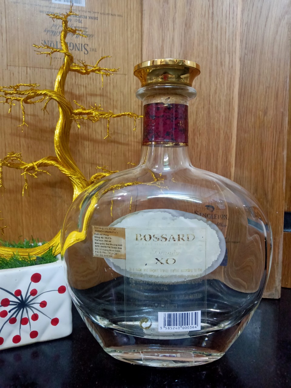 Vỏ chai BOSSARD XO