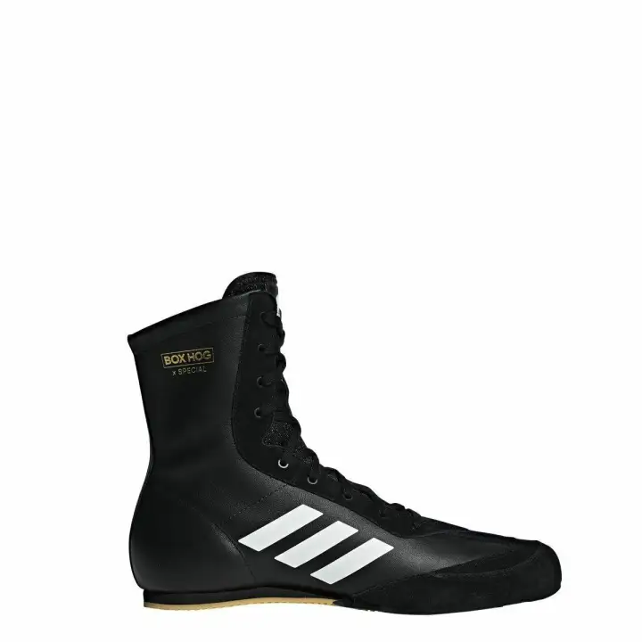 boxing shoes white and gold