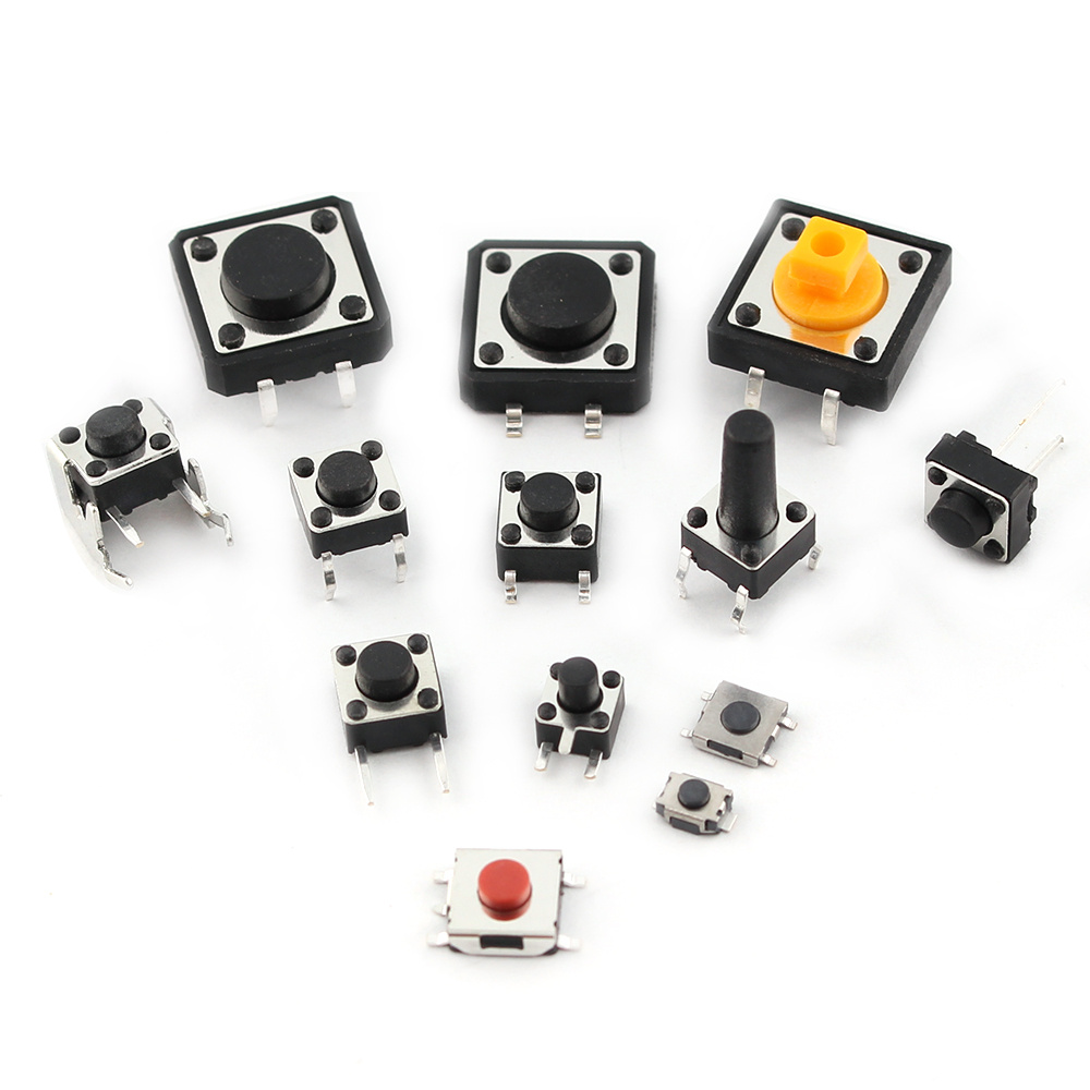 125pcs/lot touch switch/Micro Switch /push buttons switches 25 Types Assorted kit 2x4/3x6/4x4/6x6 for DIY Tool package