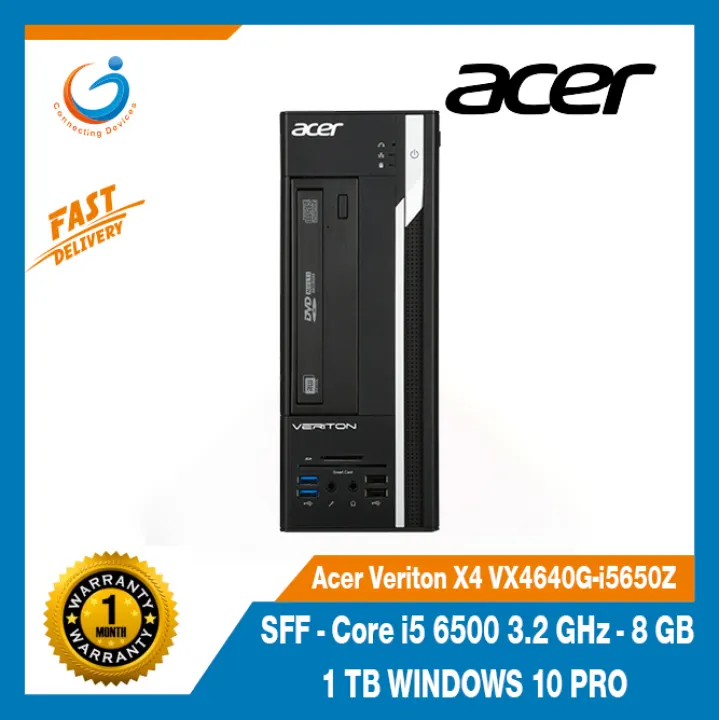 Acer Veriton X4 Vx4640g I5650z Sff Core I5 6500 3 2 Ghz 8 Gb 1 Tb Windows 10 Pro Free With Combo Offer 19 5 Monitor Lazada Singapore
