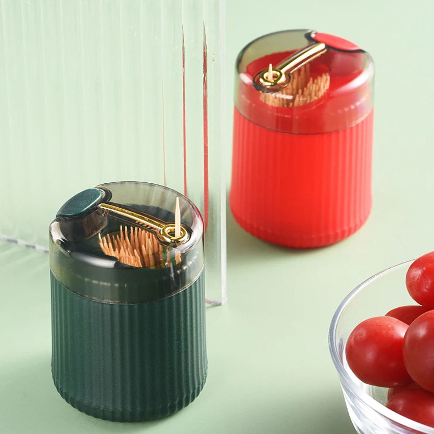 Toothpick Box Pop-up Creative Automatic Toothpick Dispenser Home light Luxury Portable Toothpick Storage