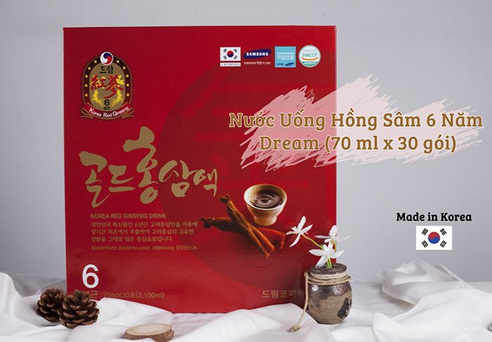 Nước Hồng Sâm Daeyoung Korea Red Ginseng Drink 2100ml (70ml x 30 gói)