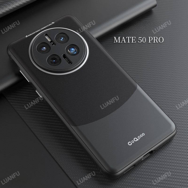 Case for Huawei Mate 50 Pro Fashionable Contrasting Soft Shell Matte Phone Back Cover Lens Protection Anti-fingerprint Anti-drop Anti-shockproof Protective Case