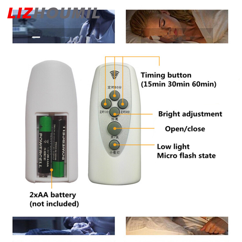 LIZHOUMIL Intelligent Wall LED Light Socket Plug with Remote Control E27 220V