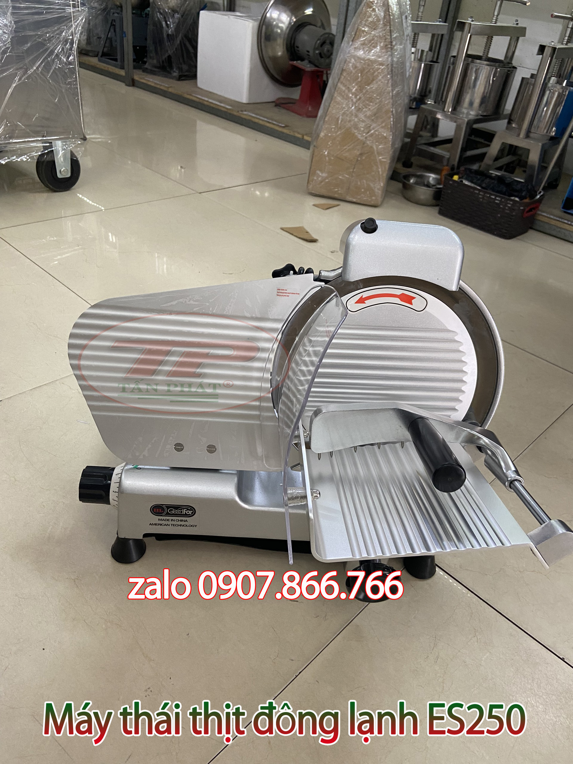Máy thái thịt đông lạnh, thái giò thủ ES250