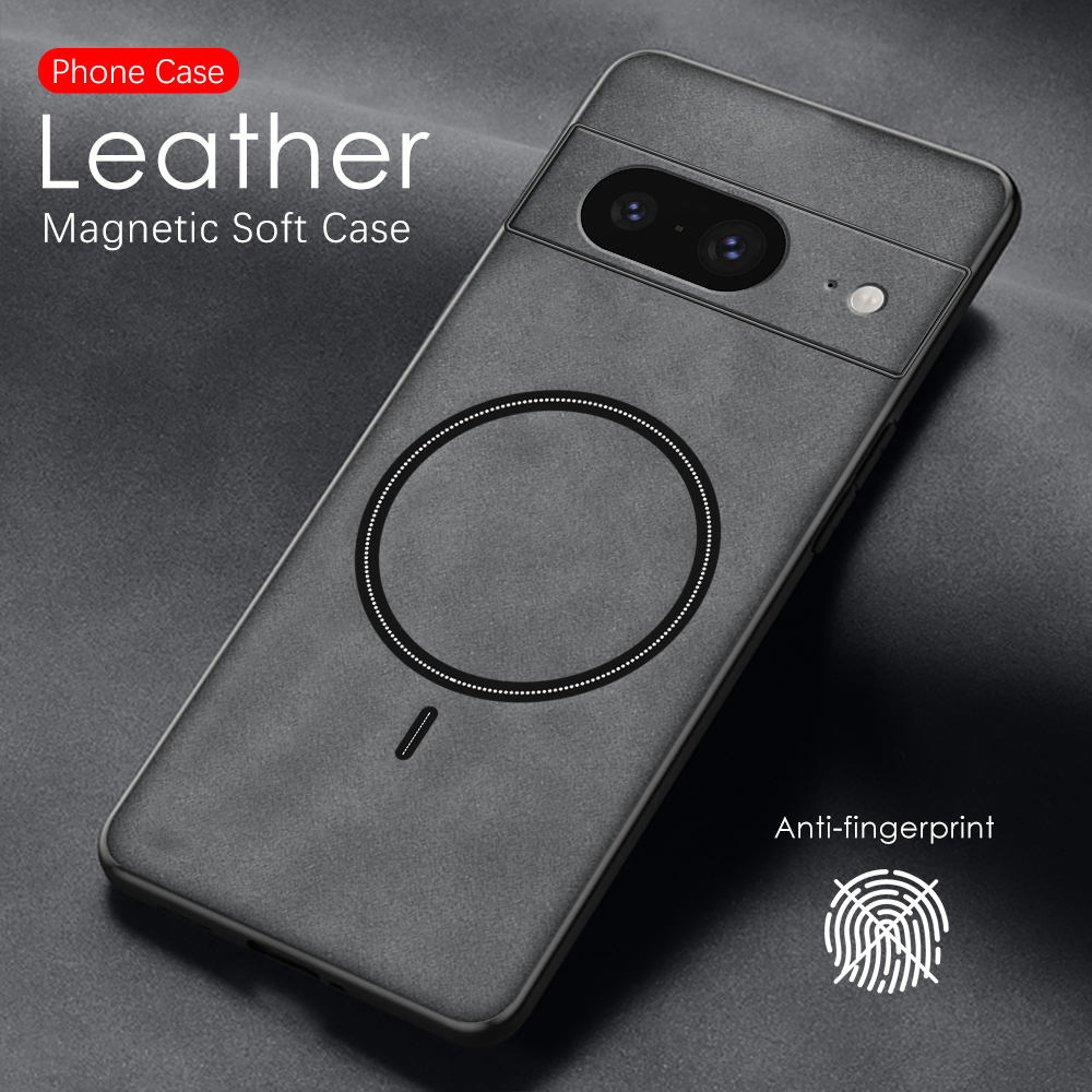 Lambskin Leather Soft Phone Case For Google Pixel 8A Google Pixel 8 Pro Pixel 7A Google Pixel 7 Pro 8 Pro Wireless Charge Shockproof Silicone Cover