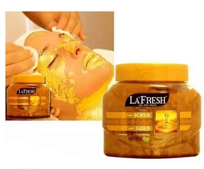 LaFresh%20Gold%20Face%20&%20Body%20Scrub%20with%20Collagen%20and%20Vitamin%20E%20500ml%20-%20Image%202